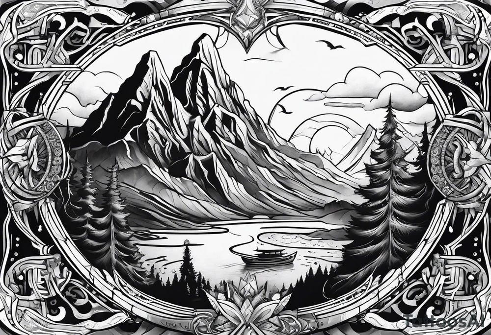 Valhalla world tattoo idea