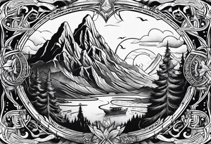 Valhalla world tattoo idea