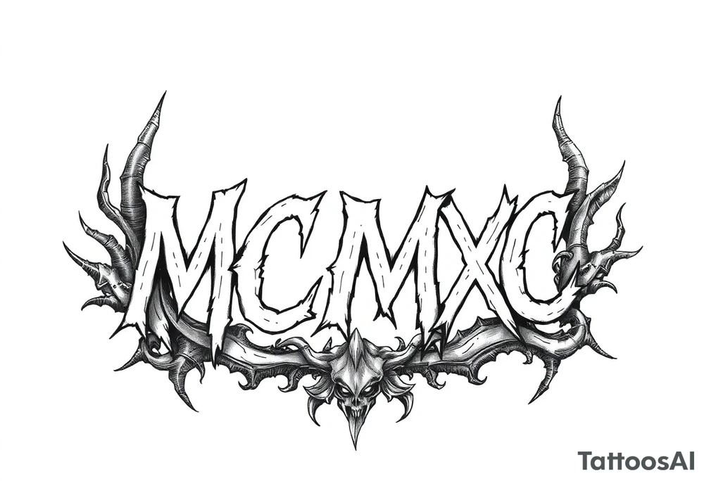 “MCMXC” tattoo idea