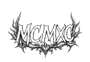 “MCMXC” tattoo idea