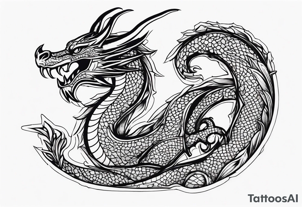 dragon tattoo idea
