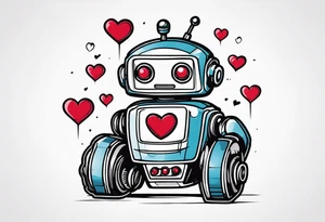 Toys Robot Love tattoo idea
