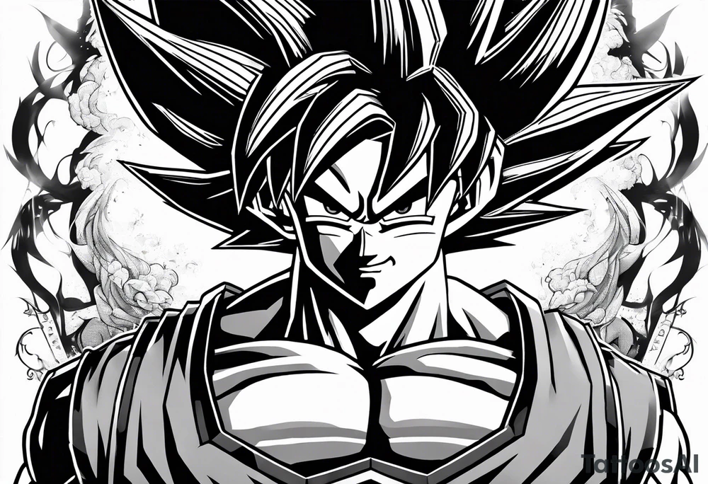 Son goku tattoo idea
