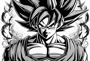 Son goku tattoo idea