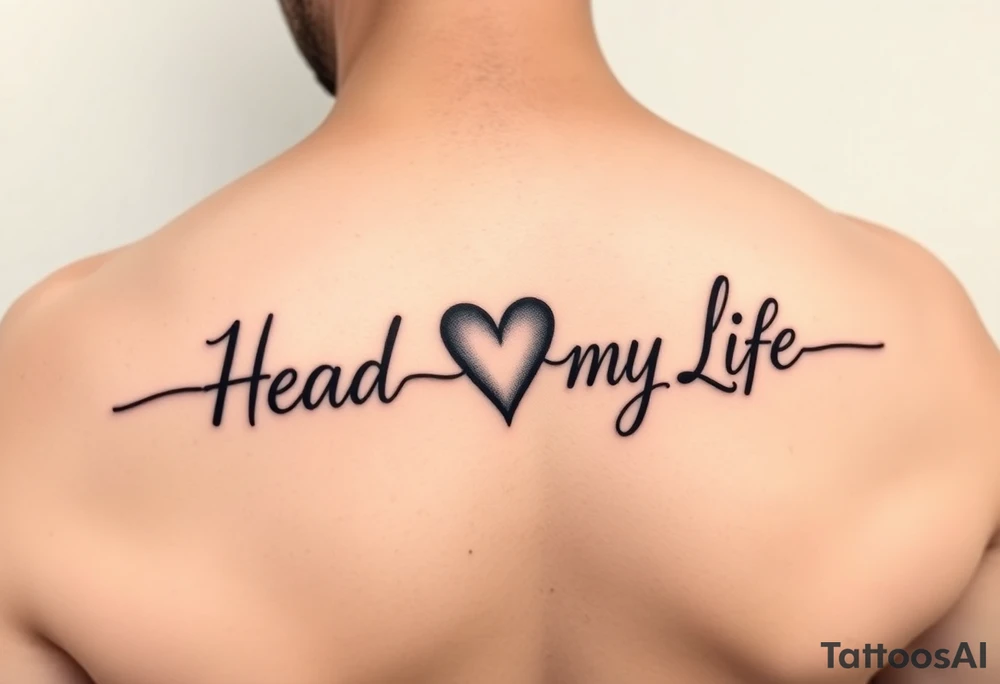 Memorial tattoo for dad that says heartbeat of my life tattoo idea