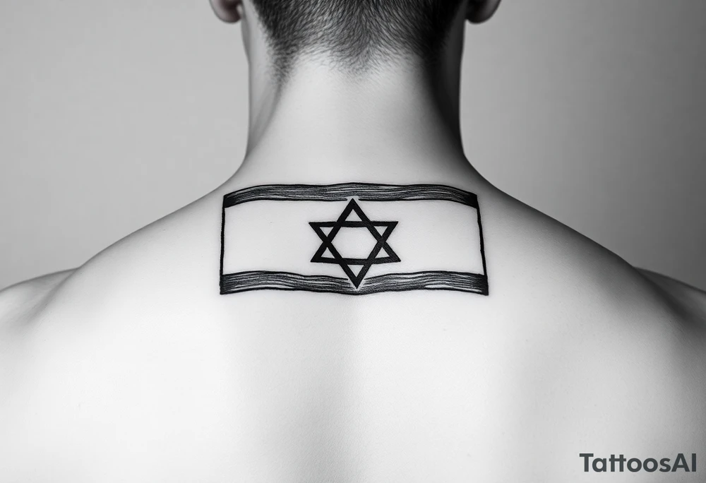 Israel flag tattoo idea