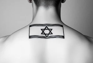 Israel flag tattoo idea