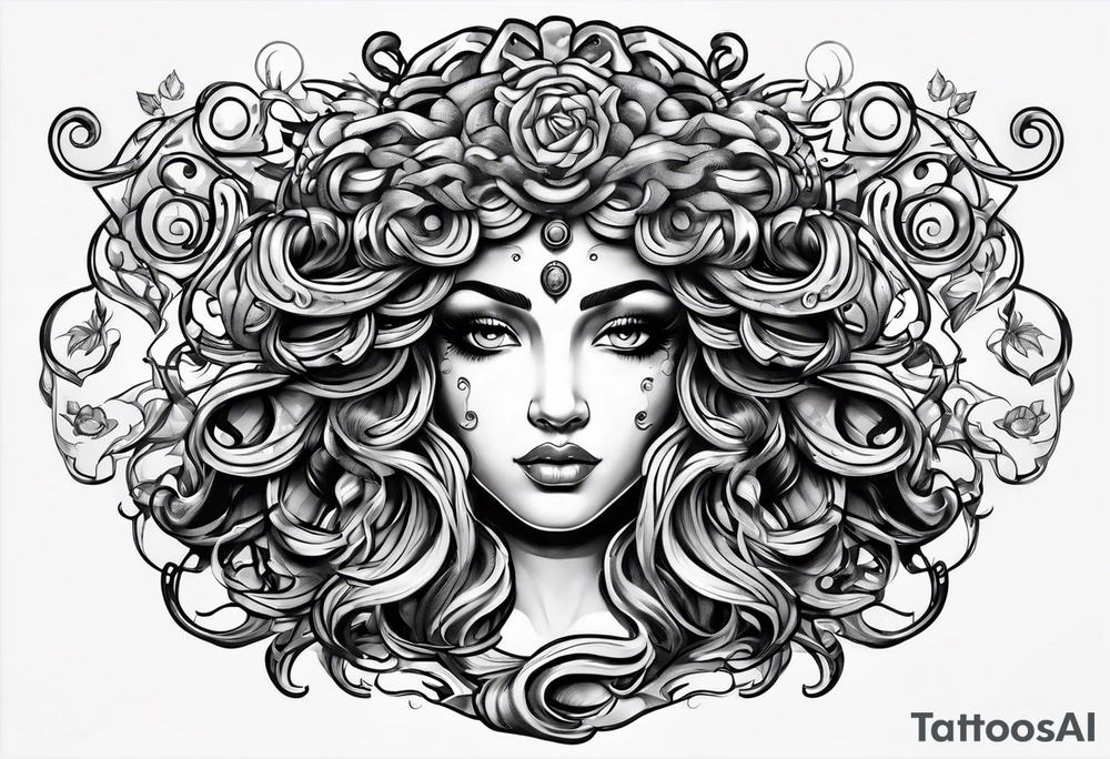 Medusa looking into you tattoo idea