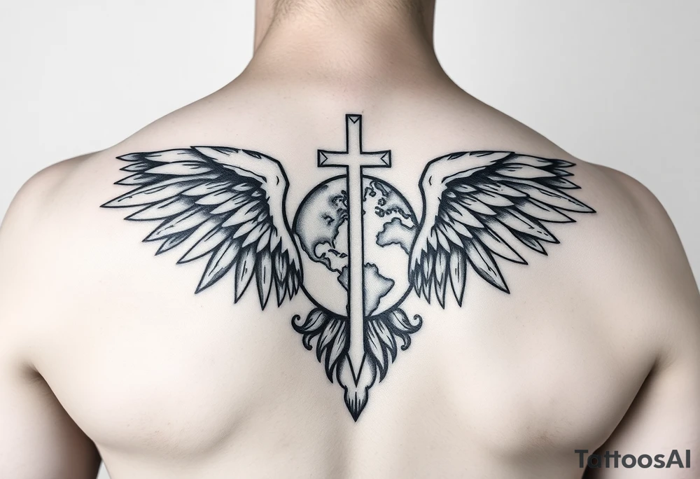 Leftist Christian, political , environmental tattoo on calf or shoulder tattoo idea