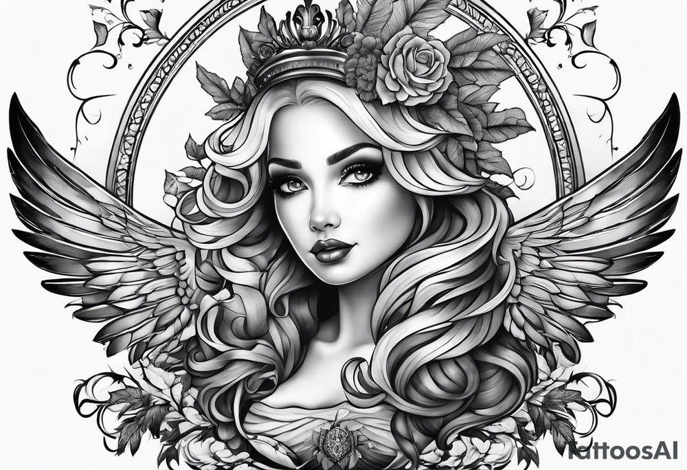Dolly, acorn, wings tattoo idea