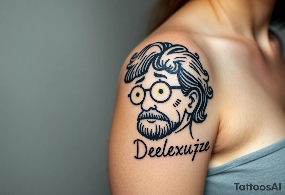 uma tatuagem que expresse a filosofia de Deleuze tattoo idea