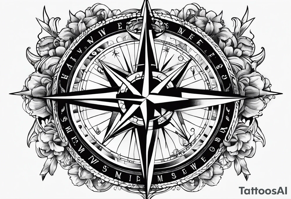 Compass mind compass tattoo idea