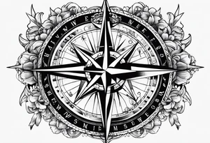 Compass mind compass tattoo idea