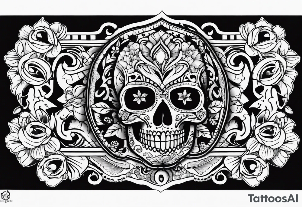 gangsta mexican style tattoo for chest tattoo idea