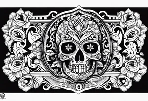 gangsta mexican style tattoo for chest tattoo idea