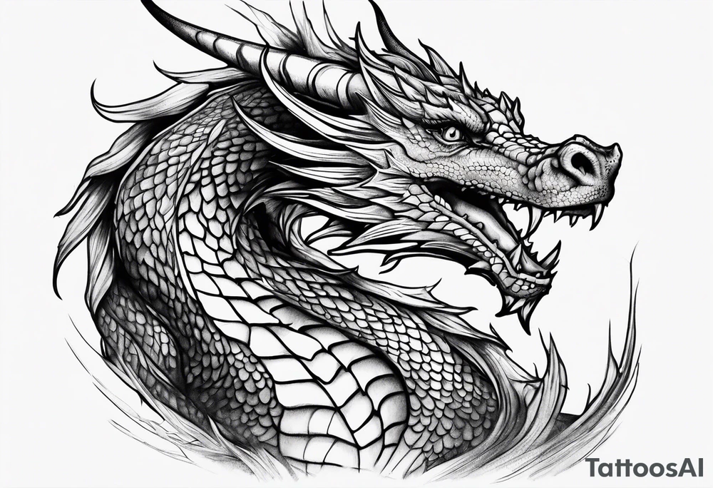 Small dragon tattoo idea