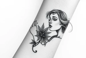 I taught Mary Jane how to dance smoke and weed art tattoo idea