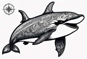 Dangerous Orca that looks like a killer tattoo idea