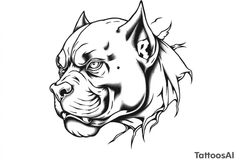 PITBULL tattoo idea