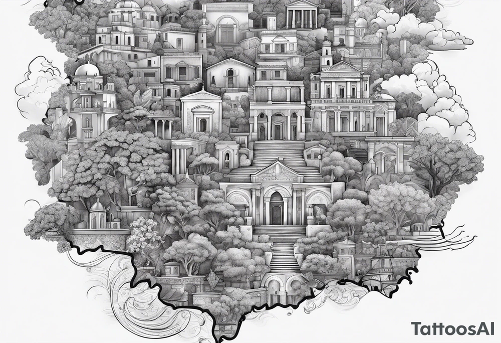 Map of calabria tattoo idea