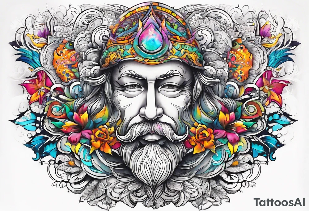 Man and god's tattoo idea