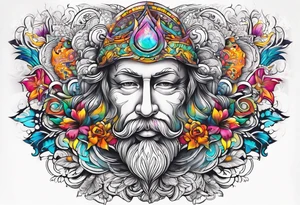 Man and god's tattoo idea