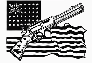 2nd amendment flag tattoo idea