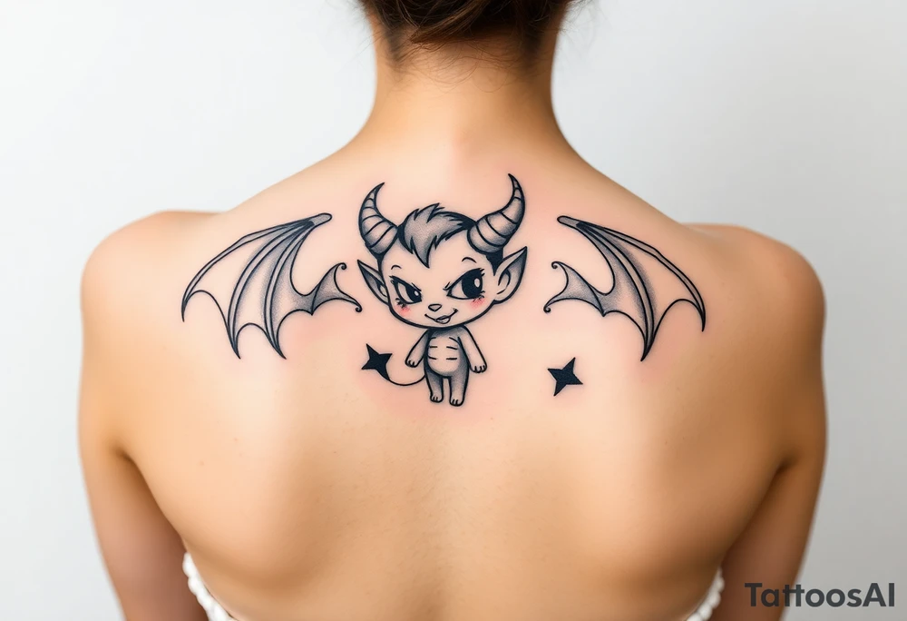 Demon tattoo idea