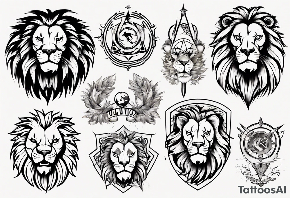 Un lion tattoo idea