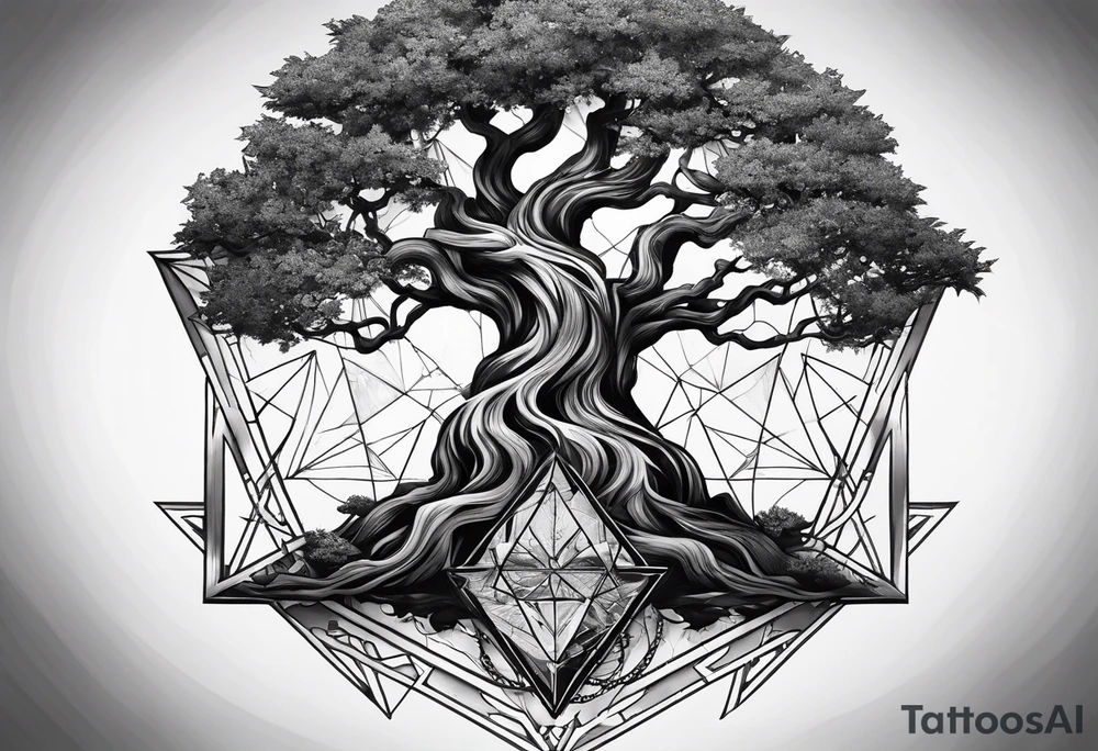 yggdrasil
3 line triangles behind tattoo idea