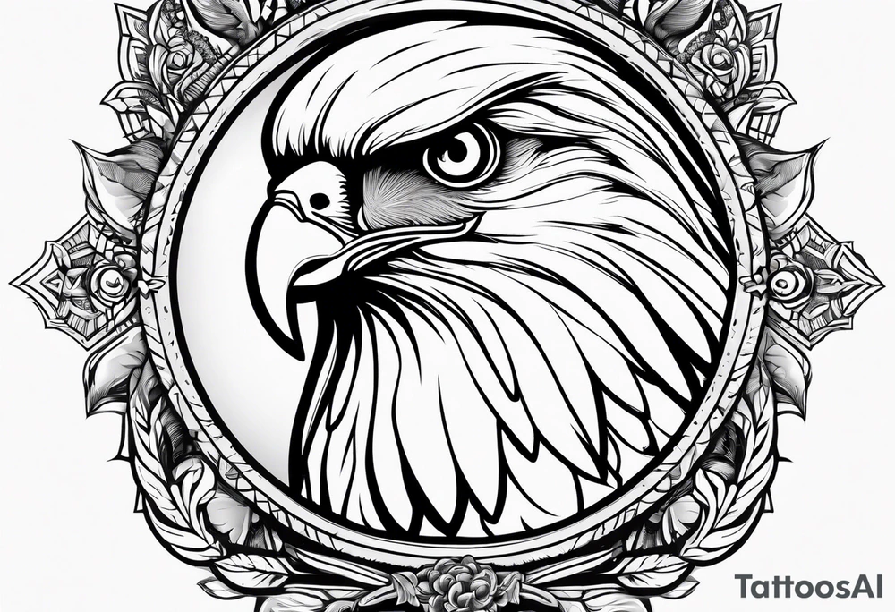 Small cute hawk on wrist tattoo idea