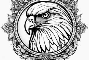 Small cute hawk on wrist tattoo idea