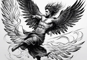 icarus falling tattoo idea