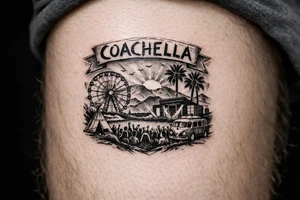 Coachella music festival tattoo idea