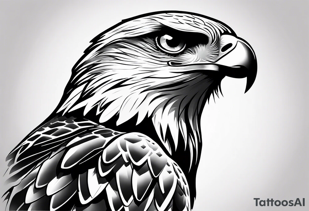 Small cute hawk on wrist tattoo idea