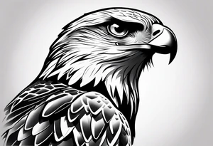 Small cute hawk on wrist tattoo idea