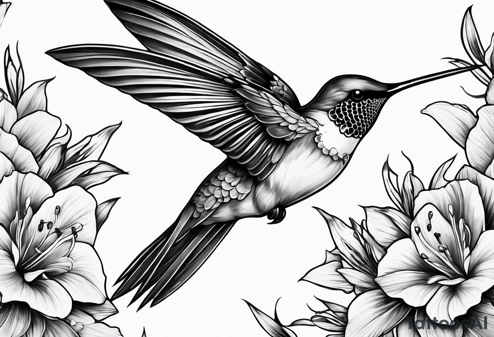 reaper humming bird tattoo idea