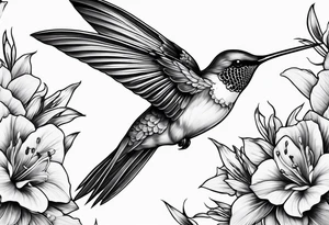 reaper humming bird tattoo idea