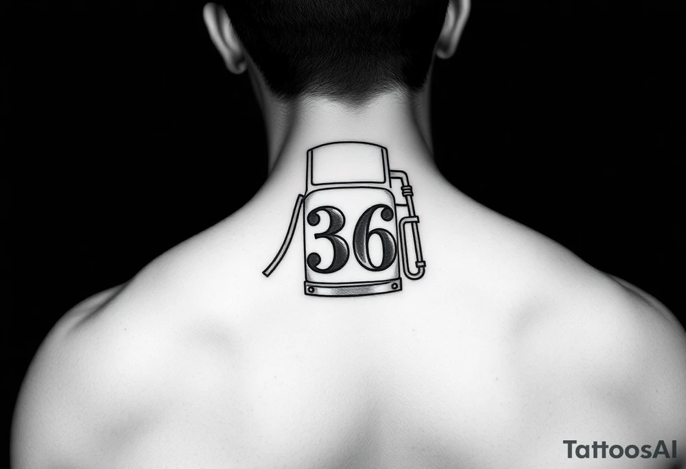 Fuel pump with number 36 tattoo idea