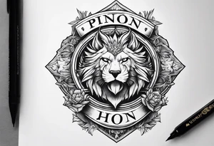 Pinon family crest tattoo idea