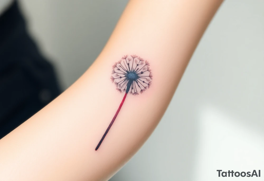 Dandelion real 
with shadows tattoo idea