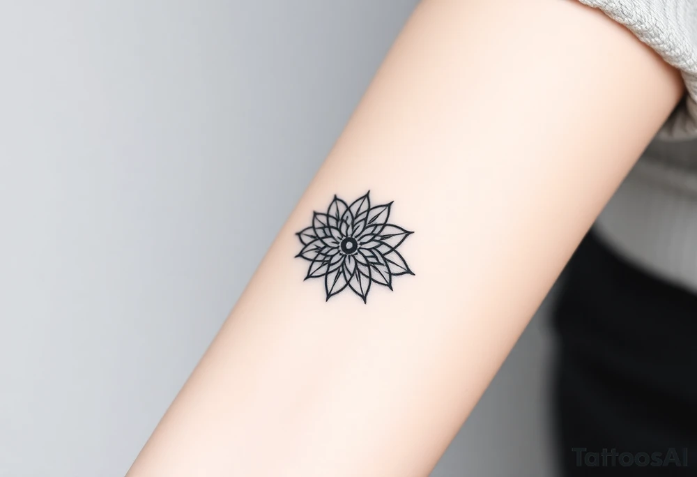 Lotus mandala tattoo idea