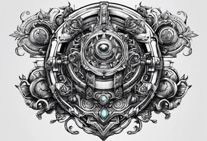 caboclo de lança robotizado tattoo idea