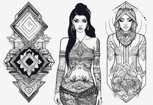 Give a idea for two people to get tattoos that compliment each other that show a “meant to be” type tattoo idea
