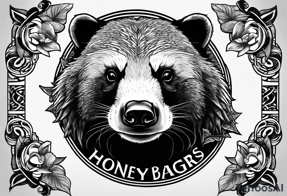 Angry Mc honey Badgers tattoo idea