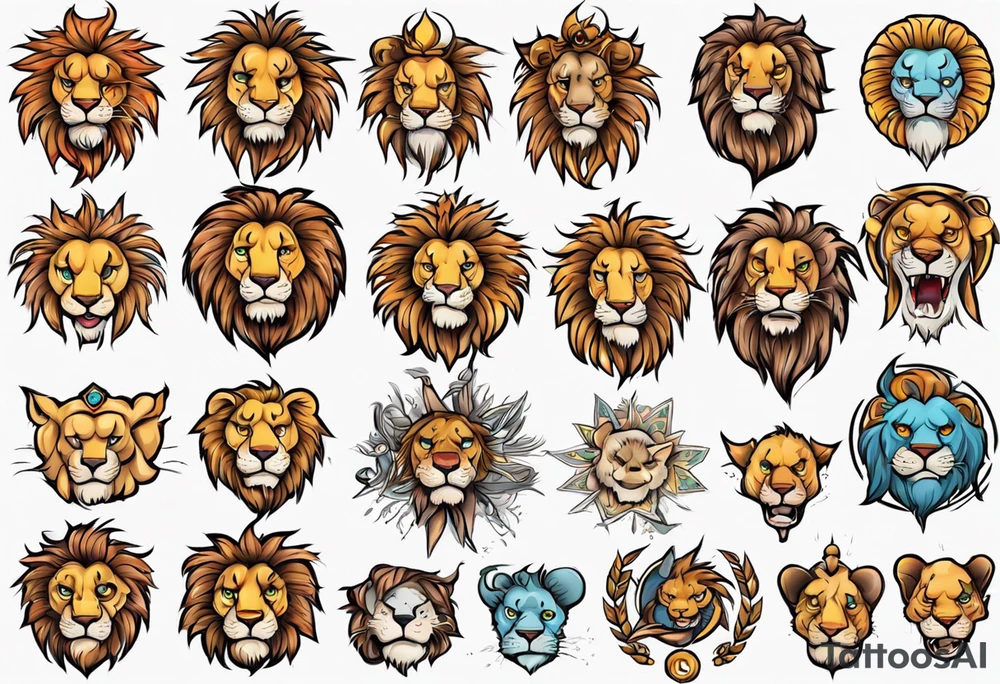 Un lion tattoo idea