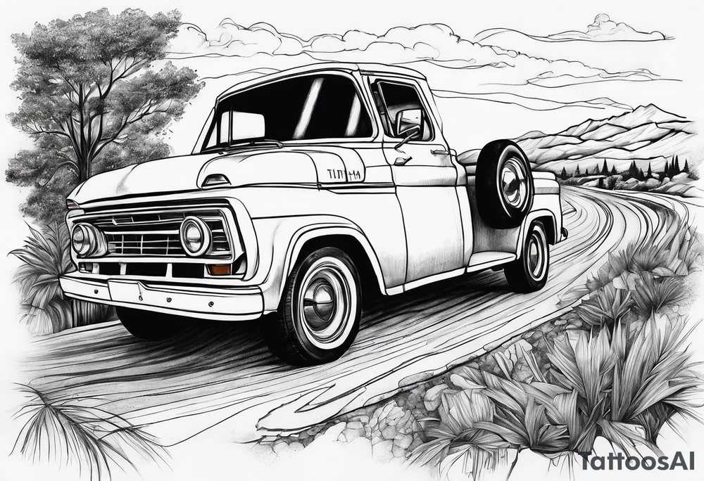 Roadtrip tattoo idea