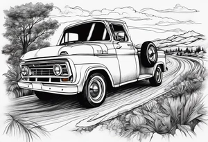 Roadtrip tattoo idea