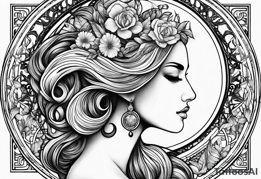 virgo zodiac tattoo idea
