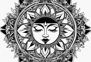strength, small, sun cross ,  elegant, 
 vishap tattoo idea